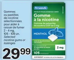 Brunet Personnelle Gommes ou pastilles de nicotine sélectionnées pour aider à cesser de fumer 2 - 4 mg offer