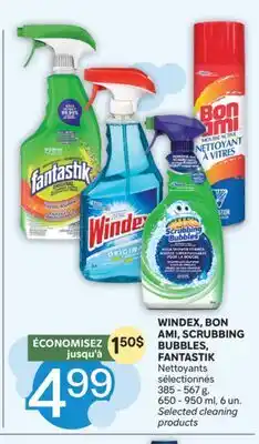 Brunet WINDEX, BON AMI, SCRUBBING BUBBLES, FANTASTIK Nettoyants sélectionnés offer