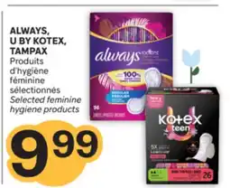 Brunet ALWAYS BY TAMPAX Produits d'hygiène féminine sélectionnés offer
