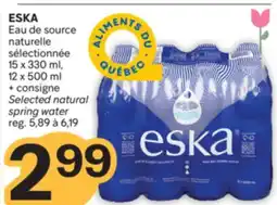 Brunet ESKA Eau de source naturelle sélectionnée offer
