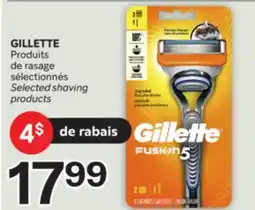 Brunet GILLETTE Produits de rasage sélectionnés offer