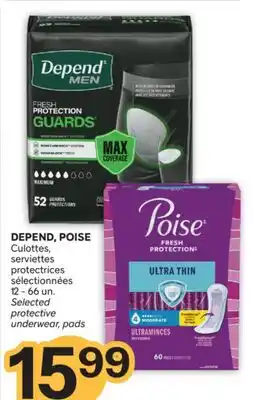 Brunet DEPEND, POISE Culottes, serviettes protectrices sélectionnées offer