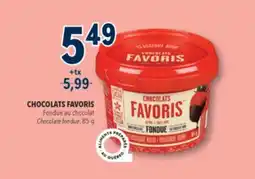 Familiprix CHOCOLATS FAVORIS Chocolate fondue offer