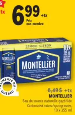Familiprix MONTELLIER carbonated natural spring water offer