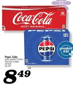 Marché Richelieu PEPSI, COKE | SOFT DRINK offer
