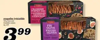 Marché Richelieu CRAQUELINS IRRÉSISTIBLE | IRRÉSISTIBLE CRACKERS offer