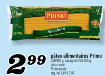 Marché Richelieu PÂTES ALIMENTAIRES PRIMO | PRIMO PASTA offer