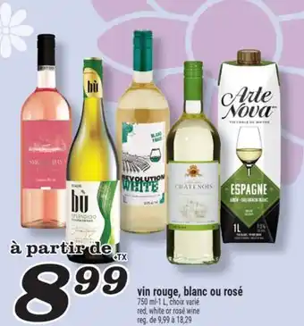 Marché Richelieu VIN ROUGE, BLANC OU ROSÉ | RED, WHITE OR ROSÉ WINE offer