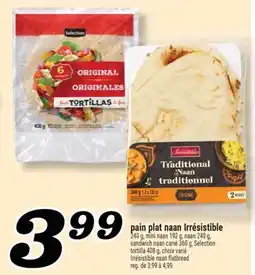 Marché Richelieu PAIN PLAT NAAN IRRÉSISTIBLE | IRRÉSISTIBLE NAAN FLATBREAD offer