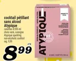 Marché Richelieu COCKTAIL PÉTILLANT SANS ALCOOL ATYPIQUE | ATYPIQUE SPARKLING NON-ALCOHOLIC COCKTAIL offer