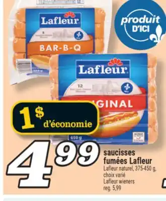 Marché Richelieu SAUCISSES FUMÉES LAFLEUR | LAFLEUR WIENERS offer