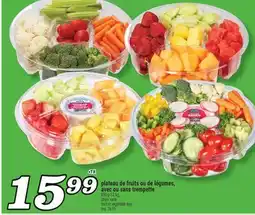 Marché Richelieu PLATEAU DE FRUITS OU DE LÉGUMES, AVEC OU SANS TREMPETTE | FRUIT OR VEGETABLE TRAY offer