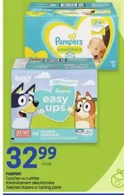 Uniprix PAMPERS Couches ou culottes d'entraînement sélectionnées/ Selected diapers or training pants offer