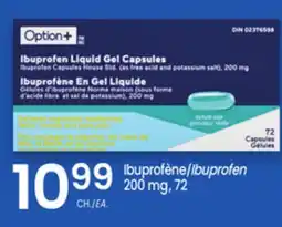 Uniprix OPTION+ Ibuprofène/Ibuprofen 200 mg offer