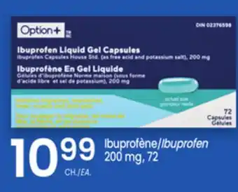 Uniprix OPTION+ Ibuprofène/Ibuprofen 200 mg offer