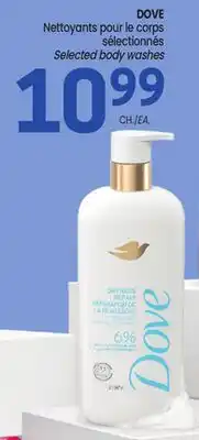 Uniprix DOVE Nettoyants pour le corps sélectionnés/Selected body washes offer
