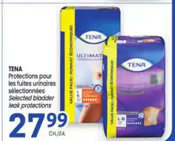 Uniprix TENA Protections pour les fuites urinaires sélectionnées/ Selected bladder leak protections offer