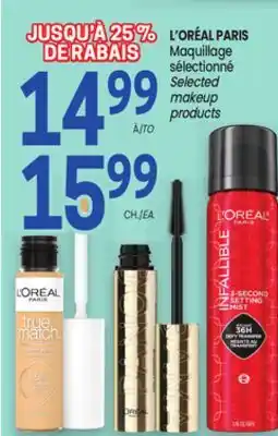 Uniprix L'ORÉAL PARIS Maquillage sélectionné/ Selected makeup products offer