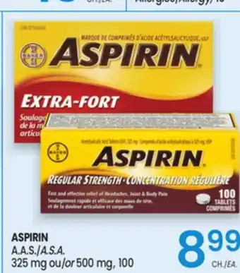 Uniprix ASPIRIN A.A.S./A.S.A offer