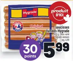 Metro SAUCISSES FUMÉES HYGRADE | HYGRADE WIENERS offer