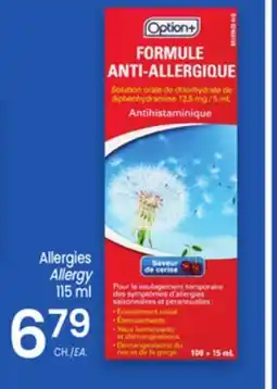Uniprix OPTION+ Allergies/Allergy offer