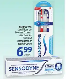 Uniprix SENSODYNE Dentifrices ou brosses à dents sélectionnés/Selected toothpastes or toothbrushes offer