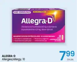 Uniprix ALLEGRA-D Allergies/Allergy offer