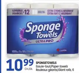 Uniprix SPONGETOWELS Essuie-tout/Paper towels, Rouleaux géants/Giant rolls offer