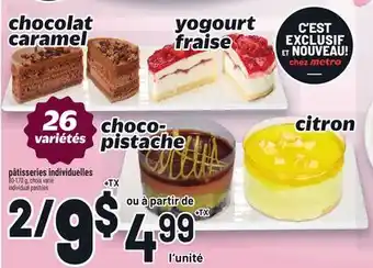 Metro PÂTISSERIES INDIVIDUELLES | INDIVIDUAL PASTRIES offer