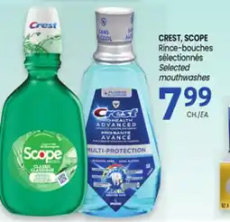 Uniprix CREST, SCOPE Rince-bouches sélectionnés/Selected mouthwashes offer