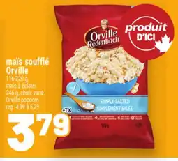 Metro MAÏS SOUFFLÉ ORVILLE | ORVILLE POPCORN offer