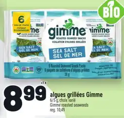 Metro ALGUES GRILLÉES GIMME | GIMME ROASTED SEAWEEDS offer