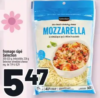 Metro FROMAGE RÂPÉ SELECTION | SELECTION SHREDDED CHEESE offer