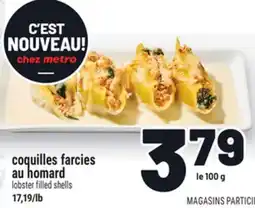Metro COQUILLES FARCIES AU HOMARD | LOBSTER FILLED SHELLS offer