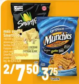 Metro MAÏS SOUFFLÉ SMARTFOOD | DORITOS, CHEETOS, SUNCHIPS SMARTFOOD POPCORN, LAY'S POTATO CHIPS offer