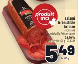 Metro SALAMI IRRÉSISTIBLE ARTISAN | IRRÉSISTIBLE ARTISAN SALAMI offer