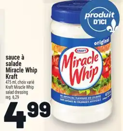 Metro SAUCE À SALADE MIRACLE WHIP KRAFT | KRAFT MIRACLE WHIP SALAD DRESSING offer