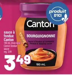 Metro SAUCE À FONDUE CANTON | CANTON FONDUE SAUCE offer