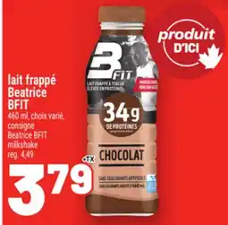 Metro LAIT FRAPPÉ BEATRICE BFIT | BEATRICE BFIT MILKSHAKE offer