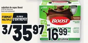 Metro SUBSTITUT DE REPAS BOOST | BOOST MEAL REPLACEMENT offer
