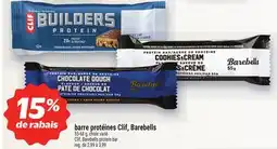 Metro BARRE PROTÉINES CLIF, BAREBELLS | CLIF, BAREBELLS PROTEIN BAR offer
