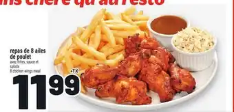Metro REPAS DE 8 AILES DE POULET | 8 CHICKEN WINGS MEAL offer