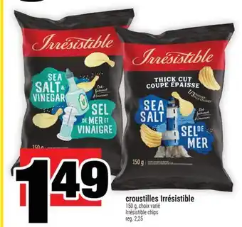 Super C croustilles Irrésistible | Irrésistible chips offer