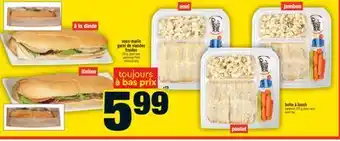 Super C sous-marin garni de viandes froides | submarine filled with cold cuts offer