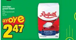 Super C sucre blanc granulé Redpath | Redpath granulated white sugar offer