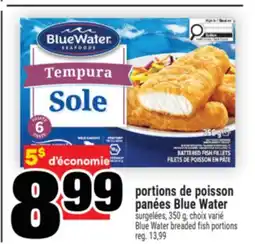 Super C portions de poisson panées BlueWater | BlueWater breaded fish portions offer