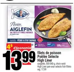 Super C filets de poisson Poêlée Selecte High Liner | HighLiner pan‑sear selects fish fillets offer