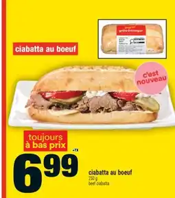 Super C ciabatta au boeuf | beef ciabatta offer