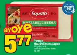 Super C fromage Mozzarellissima Saputo | Saputo Mozzarellissima cheese offer