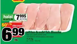 Super C poitrines de poulet frais désossées | fresh boneless chicken breasts offer